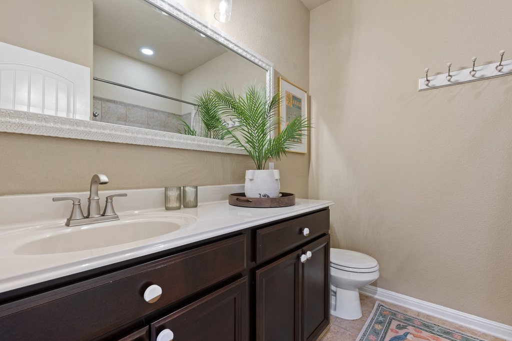 13808 Field Stream Lane Manor, TX 78653 - Photo 29 of 39 Bathroom with vanity and light tile patterned flooring