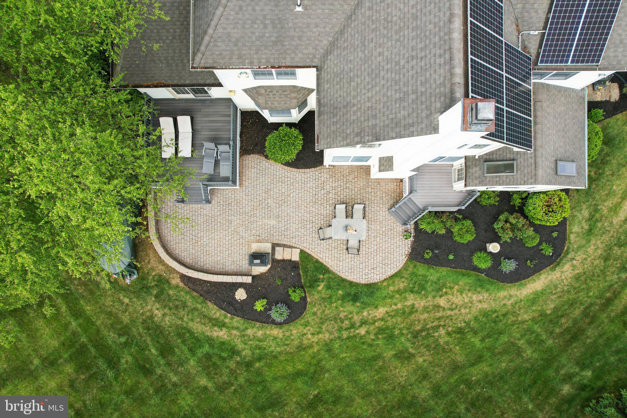 1 Baker Way Pennington, NJ 08534 - Photo 64 of 77 an aerial view of a house with garden space and street view