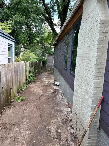 a backyard of a house