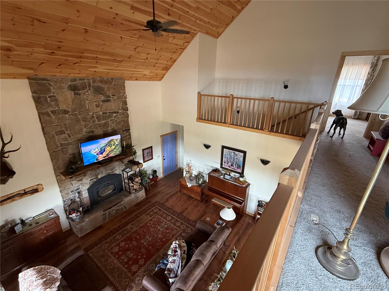406-449 Schierl Road Fort Garland, CO 81133 - Photo 33 of 50 a living room with furniture and a flat screen tv