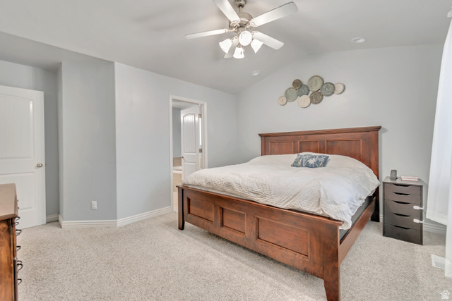 356 North 230 West Payson, UT 84651 - Photo 11 of 45 Carpeted room featuring a ceiling fan with light fixture, recessed lighting, and white baseboards