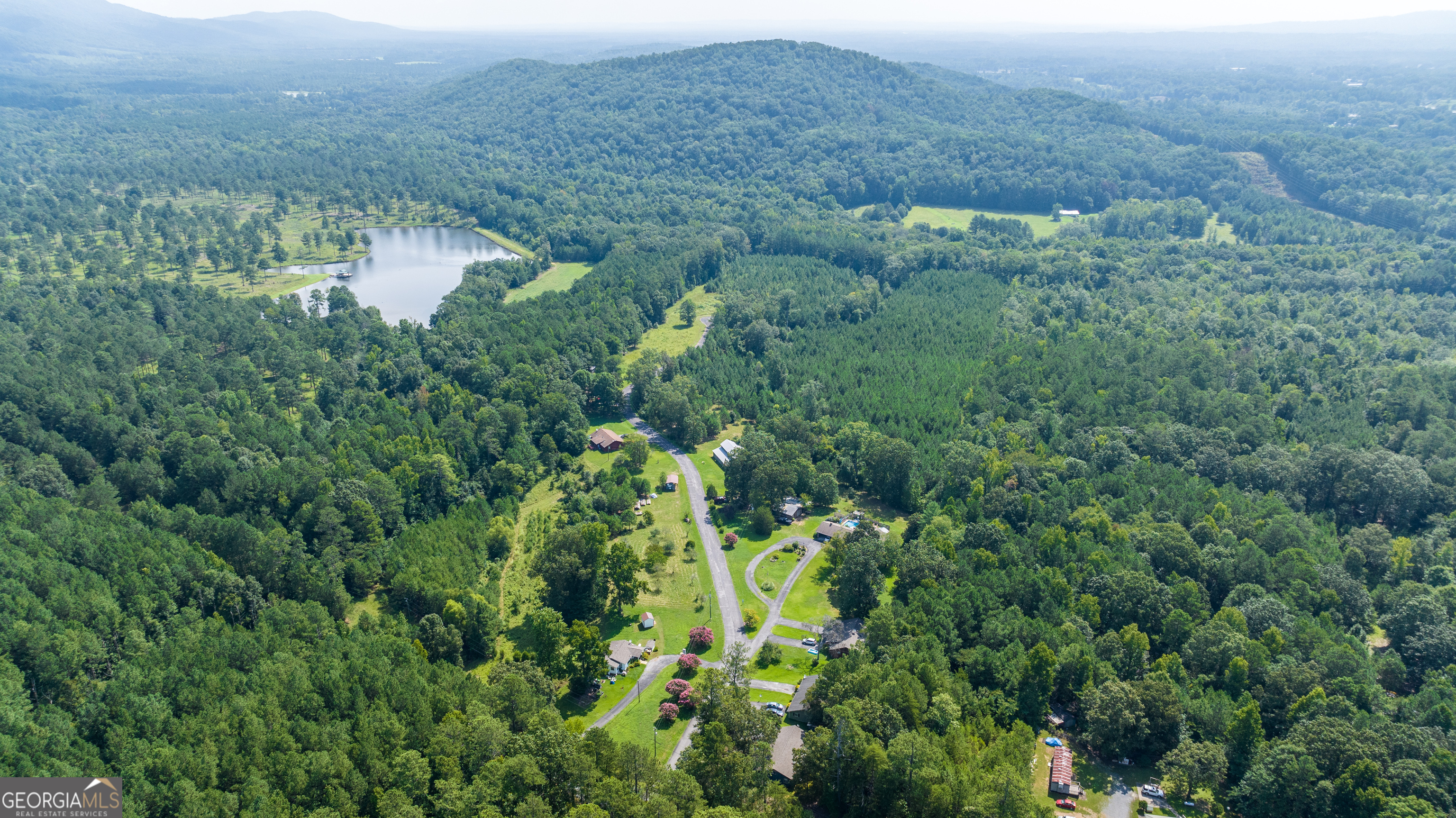 36 Stargazer Trail Northwest Rome, GA 30165 - Photo 74 of 79 an aerial view of residential house with outdoor space and trees all around