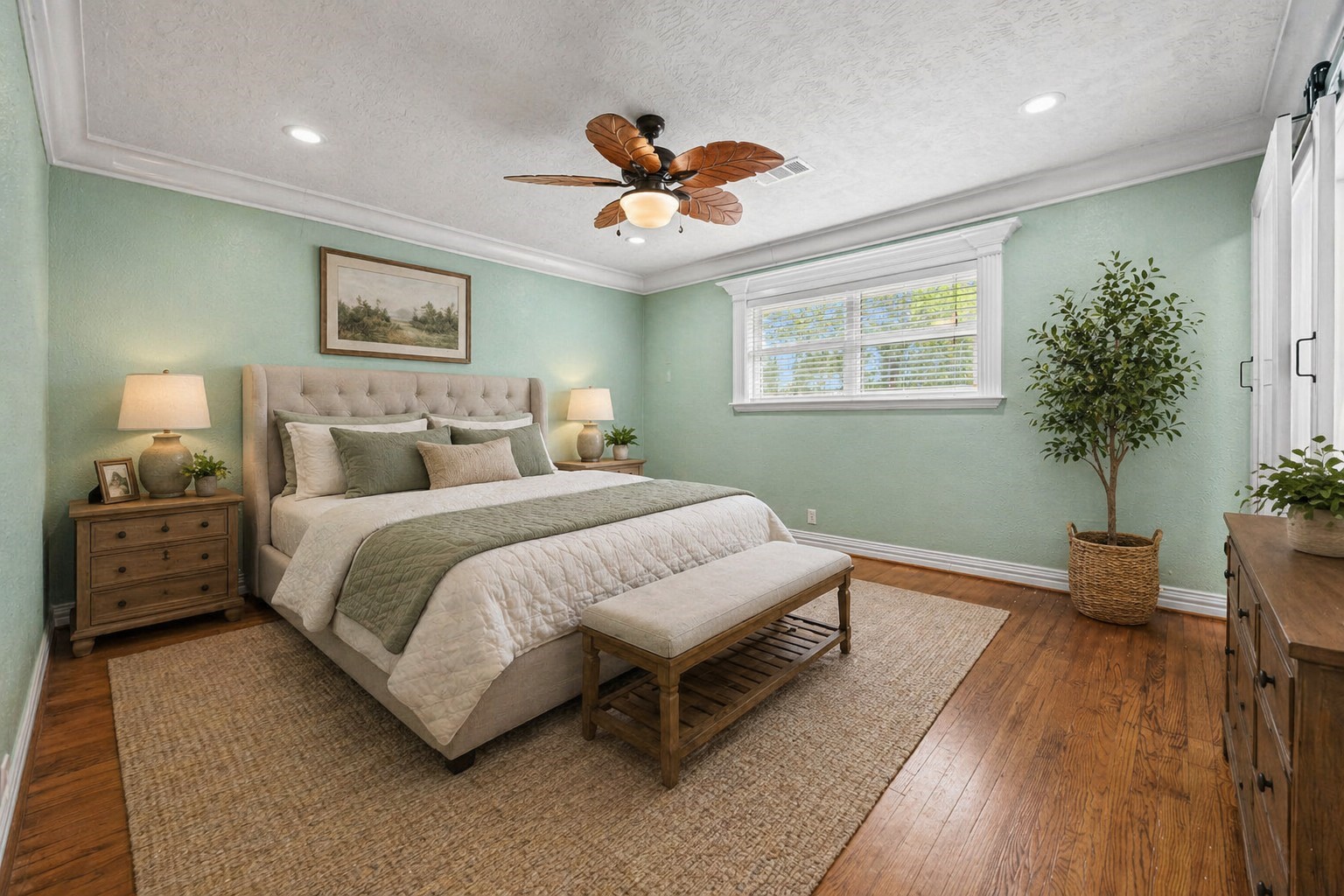6742 Dusty Lane Conroe, TX 77306 - Photo 14 of 38 Primary suite staged with AI