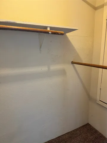 a close view of closet