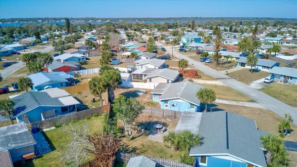 an aerial view of multiple house