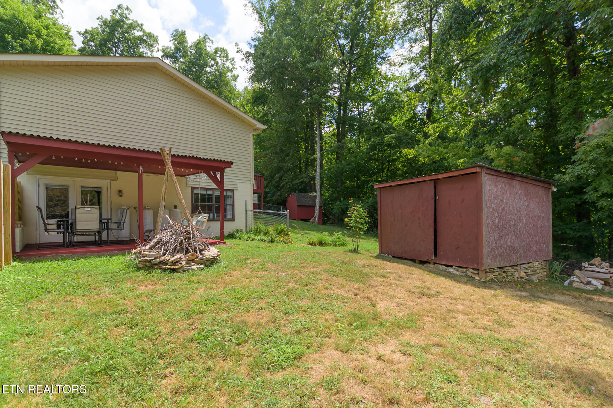 335 Booker Road Maynardville, TN 37807 - Photo 33 of 43 Backyard w/storage shed