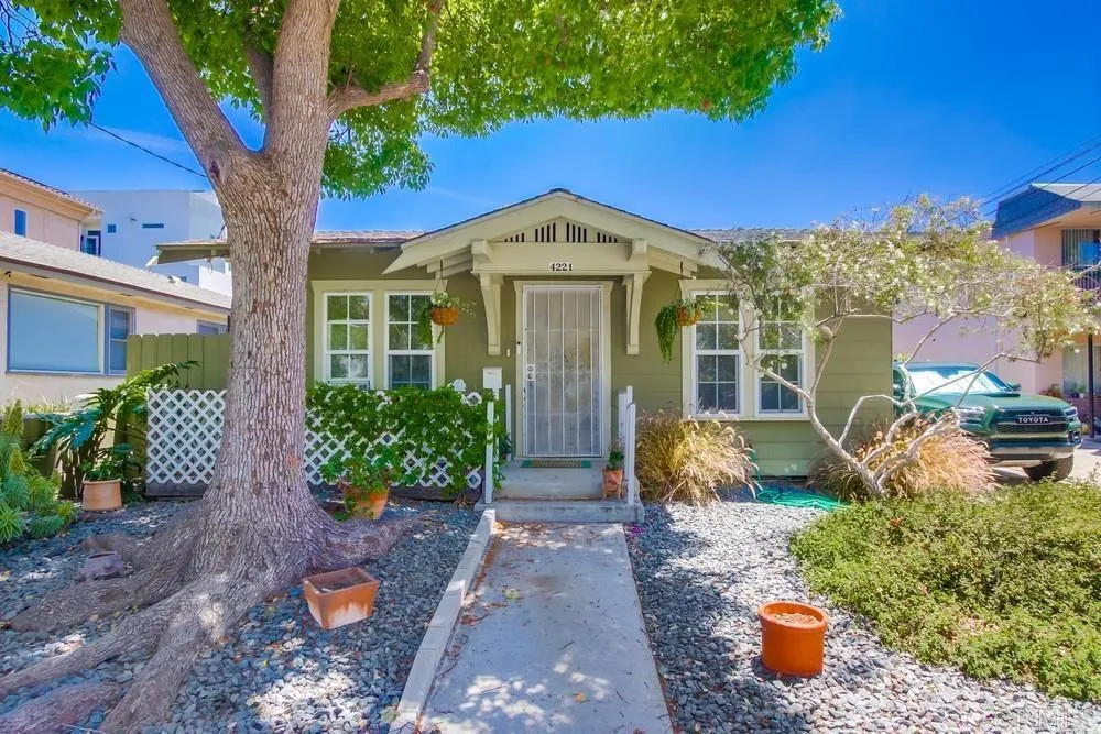 4217 Third Avenue San Diego, CA 92103 - Photo 3 of 16 a front view of a house with a yard