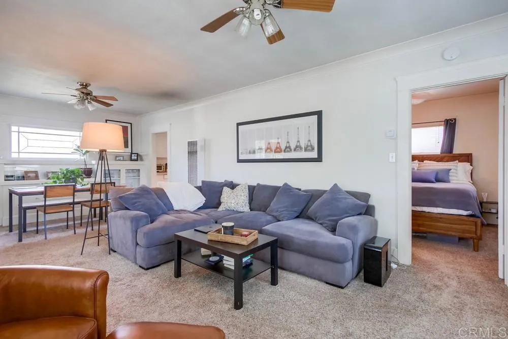 4217 Third Avenue San Diego, CA 92103 - Photo 10 of 16 a living room with furniture and a large window