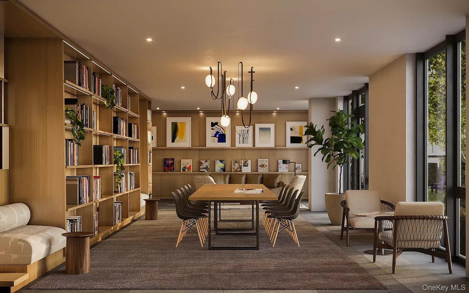 131-02 40th Road, Unit 9O Queens, NY 11354 - Photo 6 of 24 a dining room with furniture and wooden floor