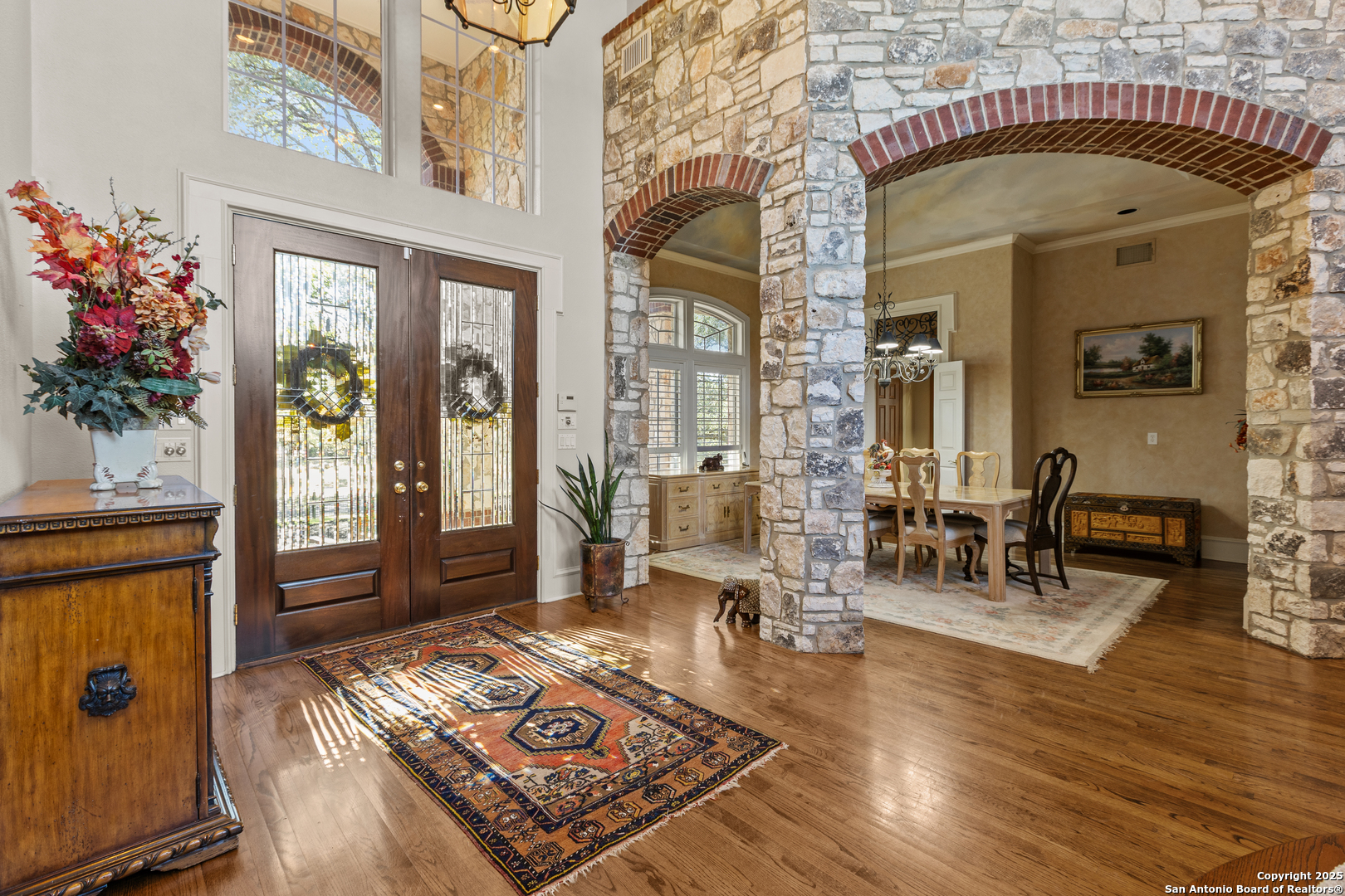 8040 Rolling Acres Trail Fair Oaks Ranch, TX 78015 - Photo 11 of 65 a living room with furniture and wooden floor