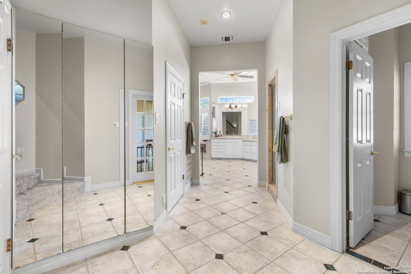 8040 Rolling Acres Trail Fair Oaks Ranch, TX 78015 - Photo 30 of 65 a bathroom with white walls and shower