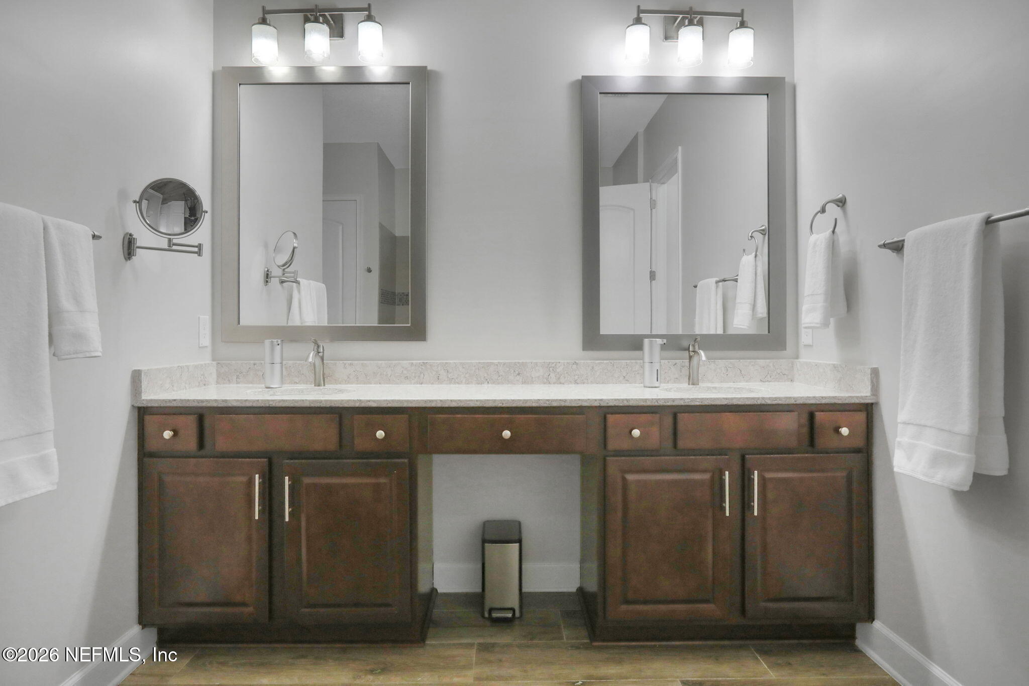 4460 Barkoskie Road Jacksonville, FL 32258 - Photo 34 of 80 a bathroom with a sink and a mirror