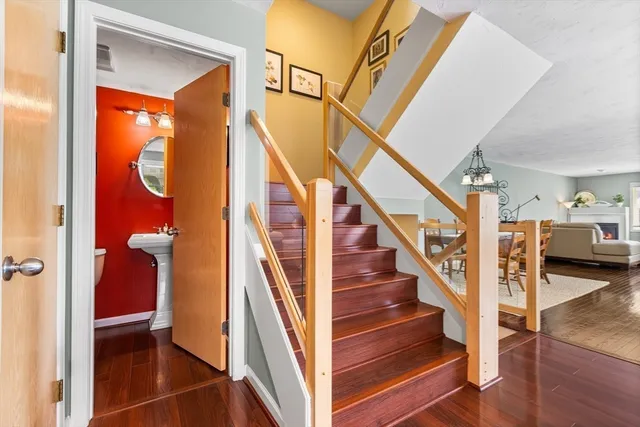 a bed room with a bed and furniture