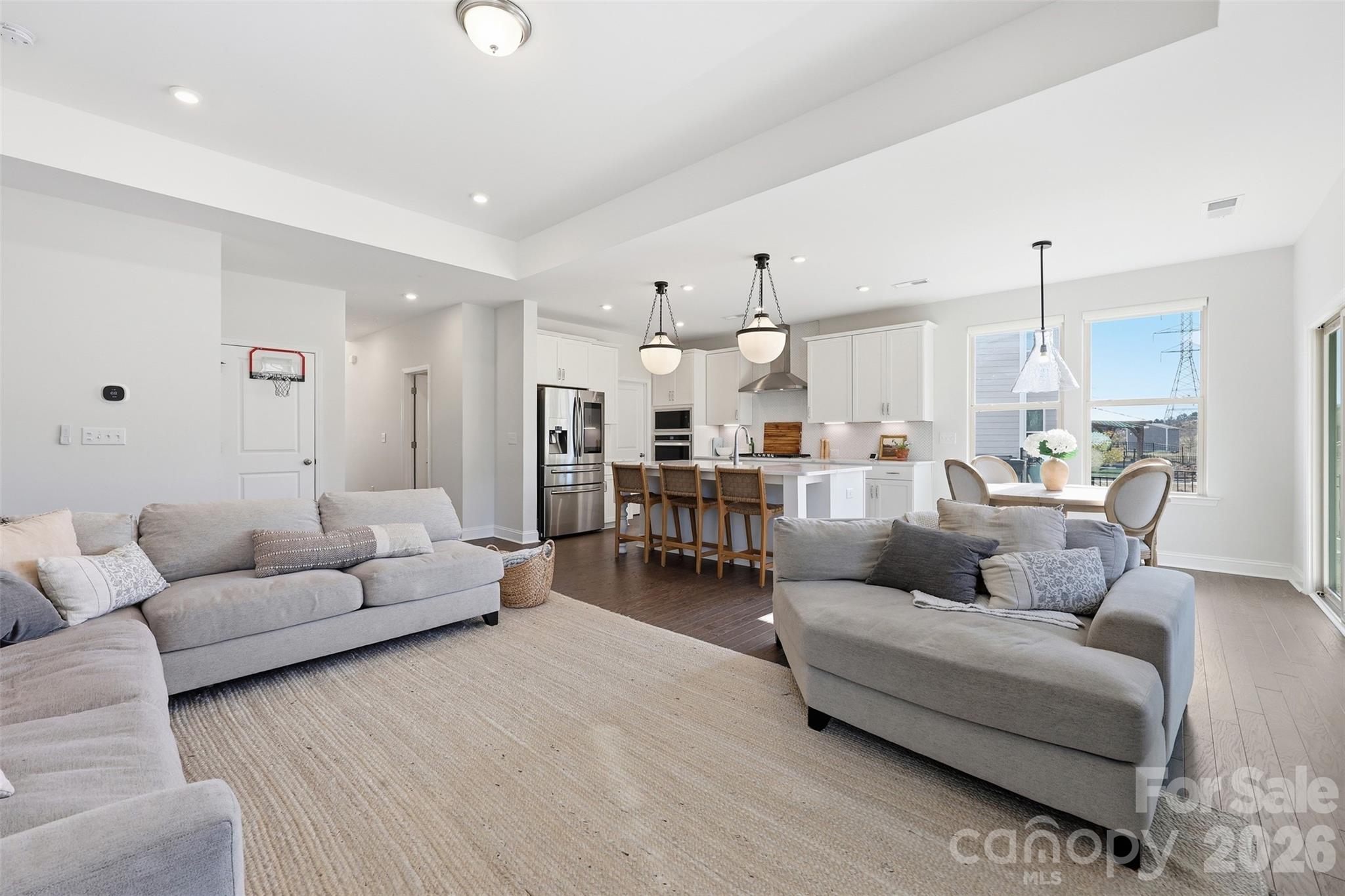 419 Clemson Tree Lane Clover, SC 29710 - Photo 10 of 48 a living room with furniture and kitchen view