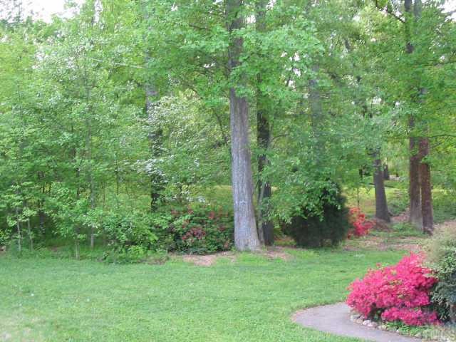 6202 Arrington Road Raleigh, NC 27607 - Photo 4 of 10 a view of a garden with plants and large trees