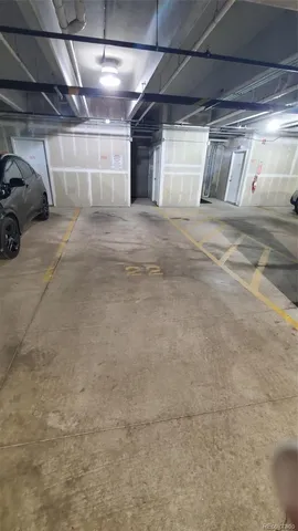 a view of car parked