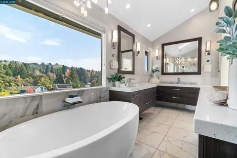 a bed room with a bed and a lamp