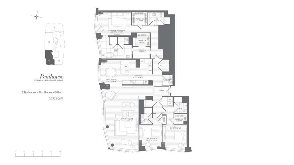 240 Devonshire Street, Unit PH 2C Boston, MA 02110 - Photo 42 of 42 a picture of a room with a white wall and white wall