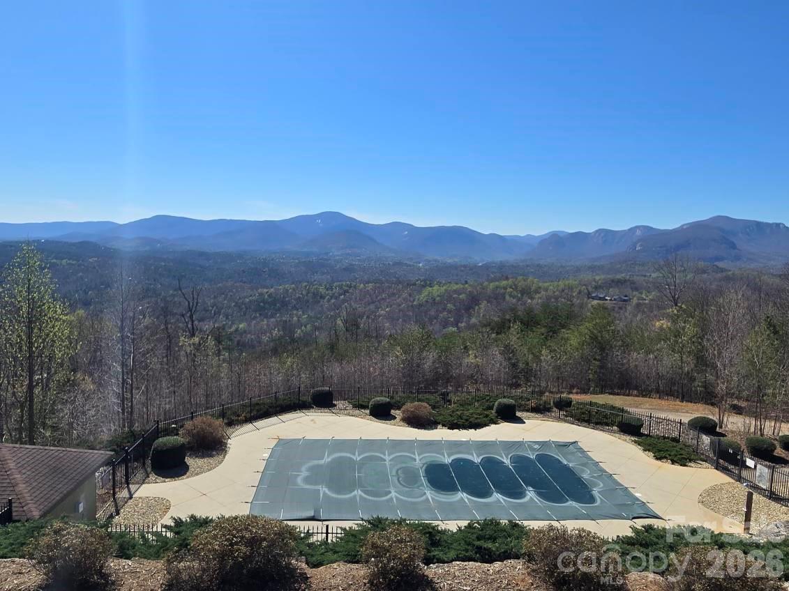 600 High Pines Loop Lake Lure, NC 28746 - Photo 37 of 38 a view of a backyard with mountain view