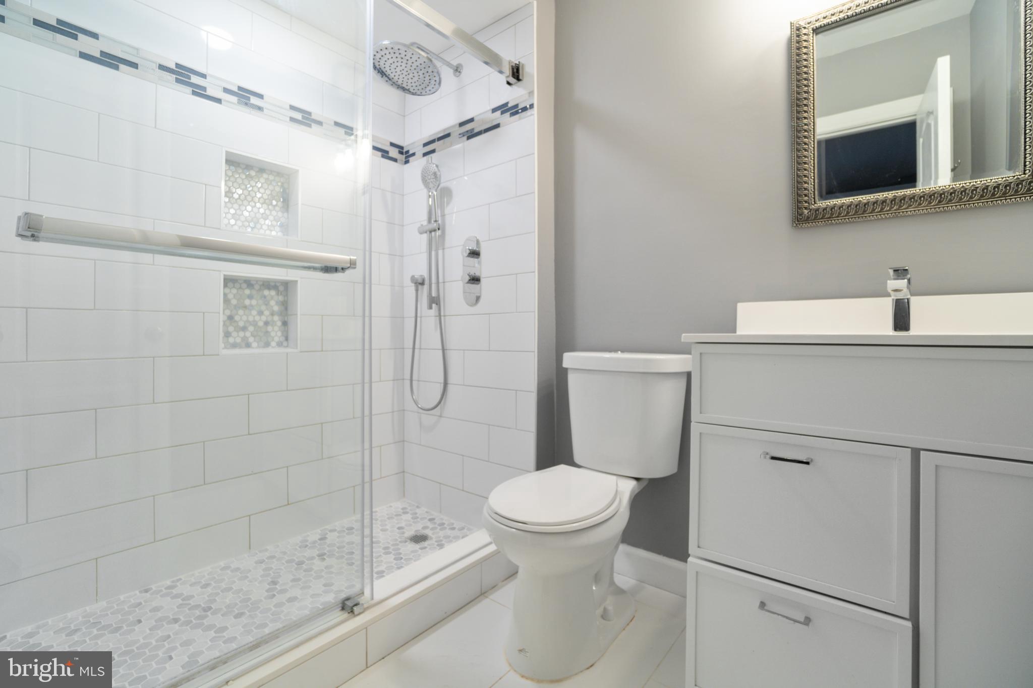 104 Bucksfield Road, Unit 104 Gaithersburg, MD 20878 - Photo 25 of 39 a bathroom with a sink a toilet and shower