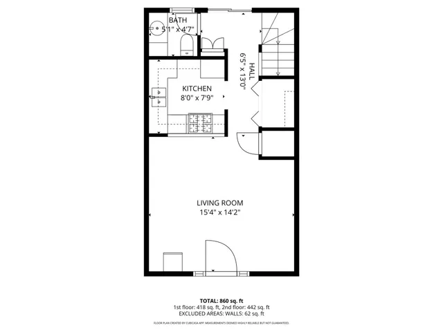 a picture of a bench in front of a wall