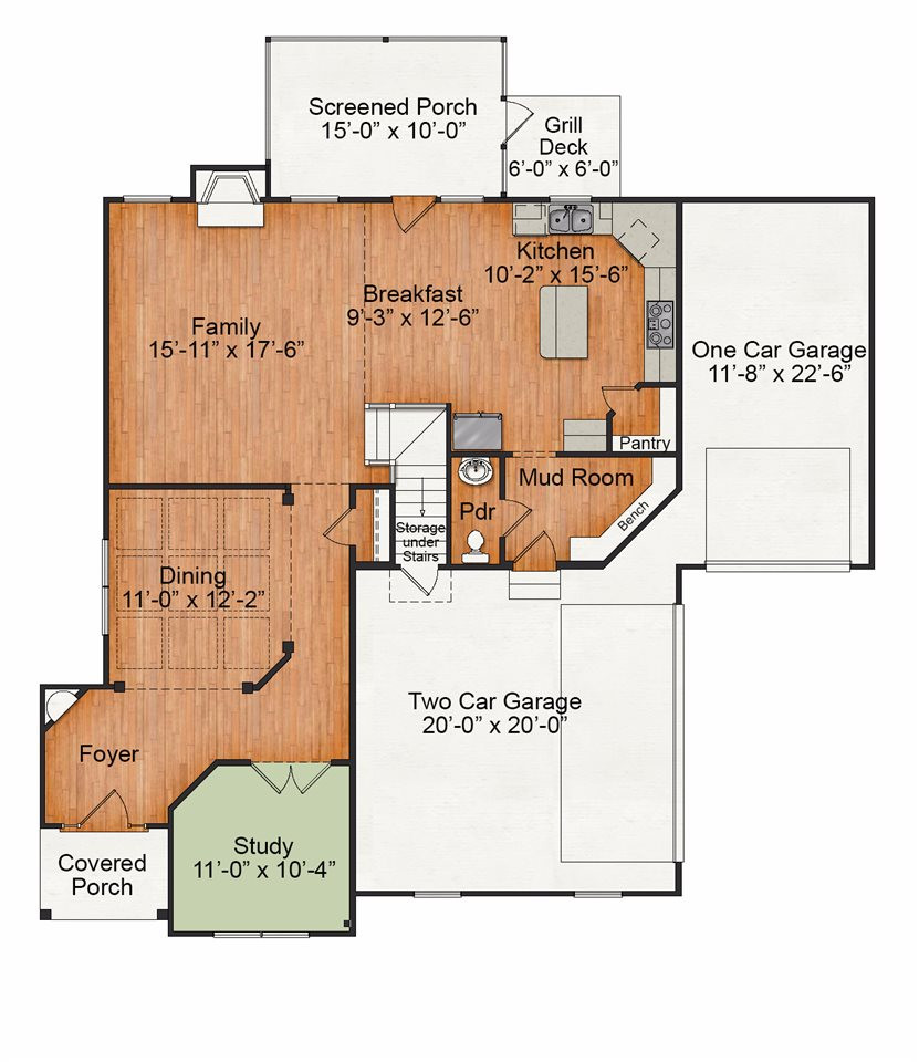 2817 Riley's Pond Drive Apex, NC 27502 - Photo 25 of 25 1st Floor Plan