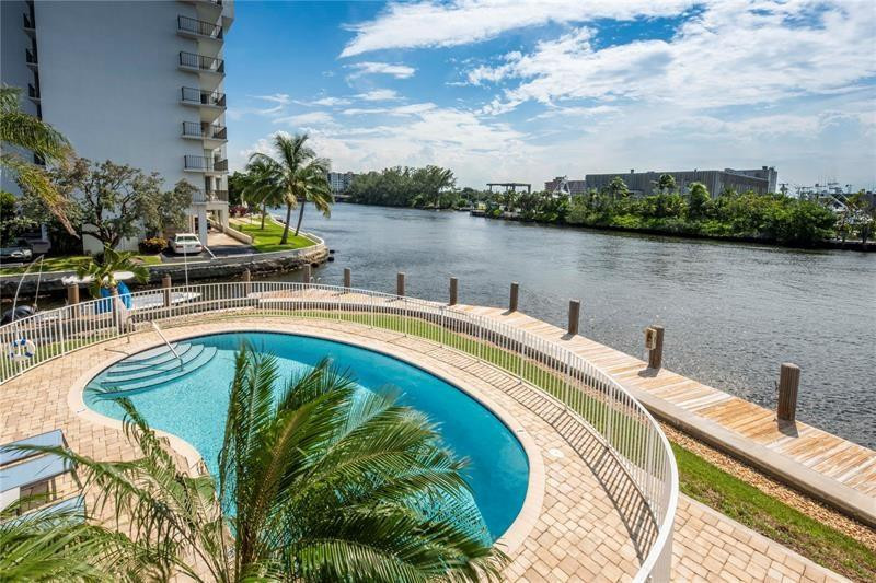 1705 North Riverside Drive, Unit 5 Pompano Beach, FL 33062 - Photo 20 of 24 a house view with a lake view