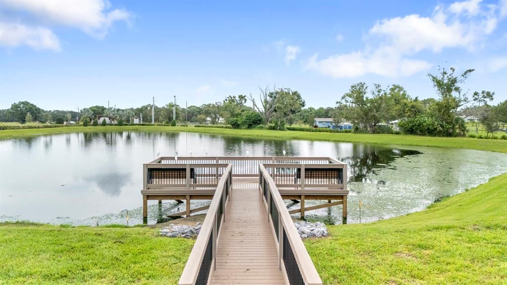13124 Merlot Sunstone Cove Parrish, FL 34219 - Photo 15 of 45 a view of a lake with a garden