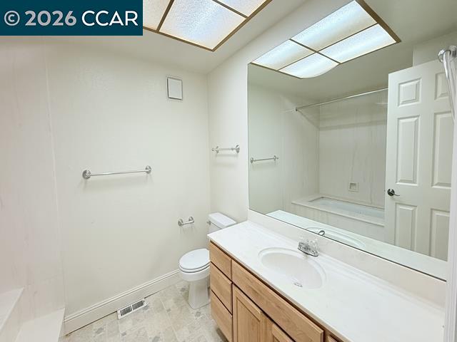 2321 Talavera Drive San Ramon, CA 94583 - Photo 34 of 50 a bathroom with a sink a toilet and shower
