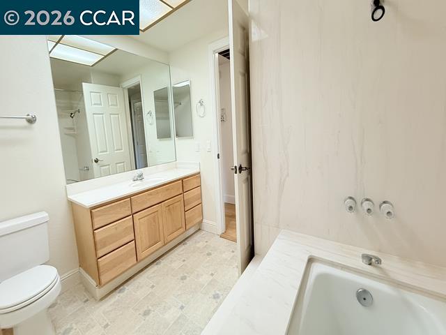 2321 Talavera Drive San Ramon, CA 94583 - Photo 36 of 50 a bathroom with a sink a toilet and shower