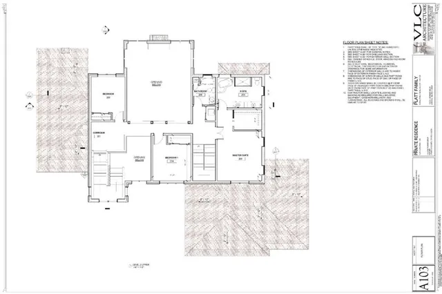 a view of a forest with trees in the background