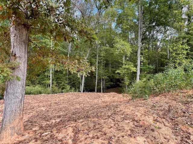 a view of a lake with houses
