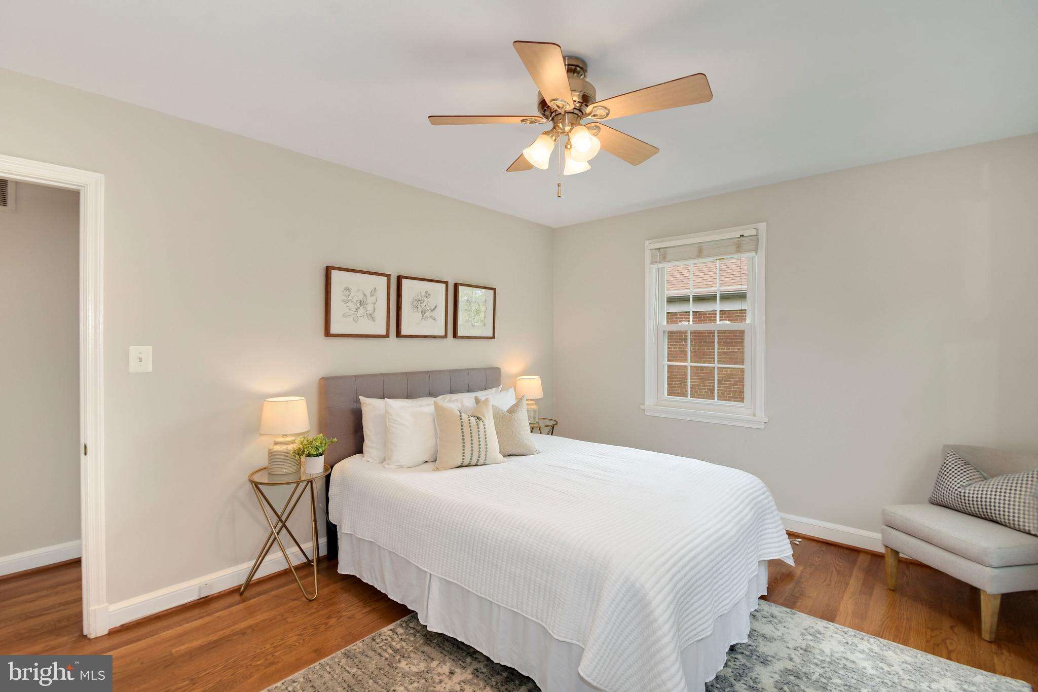 6105 Brandon Avenue Springfield, VA 22150 - Photo 13 of 45 Relaxing master bedroom with refinished hardwoods