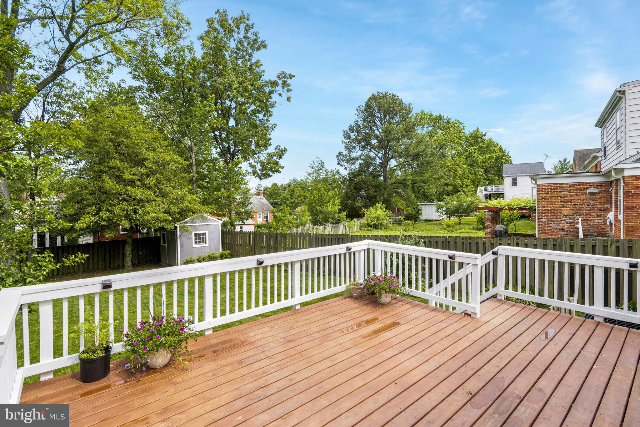 6105 Brandon Avenue Springfield, VA 22150 - Photo 24 of 45 Refinished deck perfect for outdoor dining