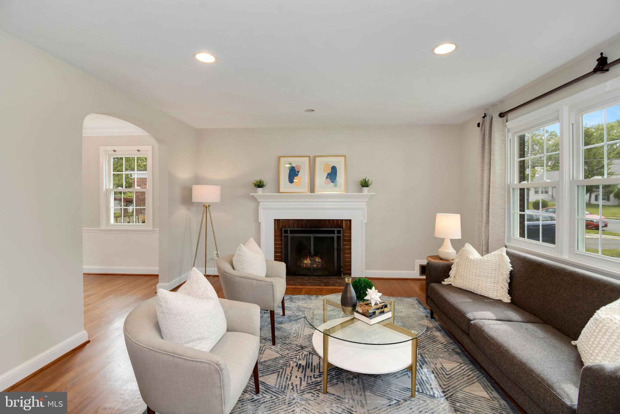 6105 Brandon Avenue Springfield, VA 22150 - Photo 6 of 45 Cozy up to the fireplace and enjoy a night in