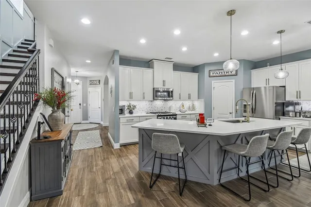 a view of a house with a patio