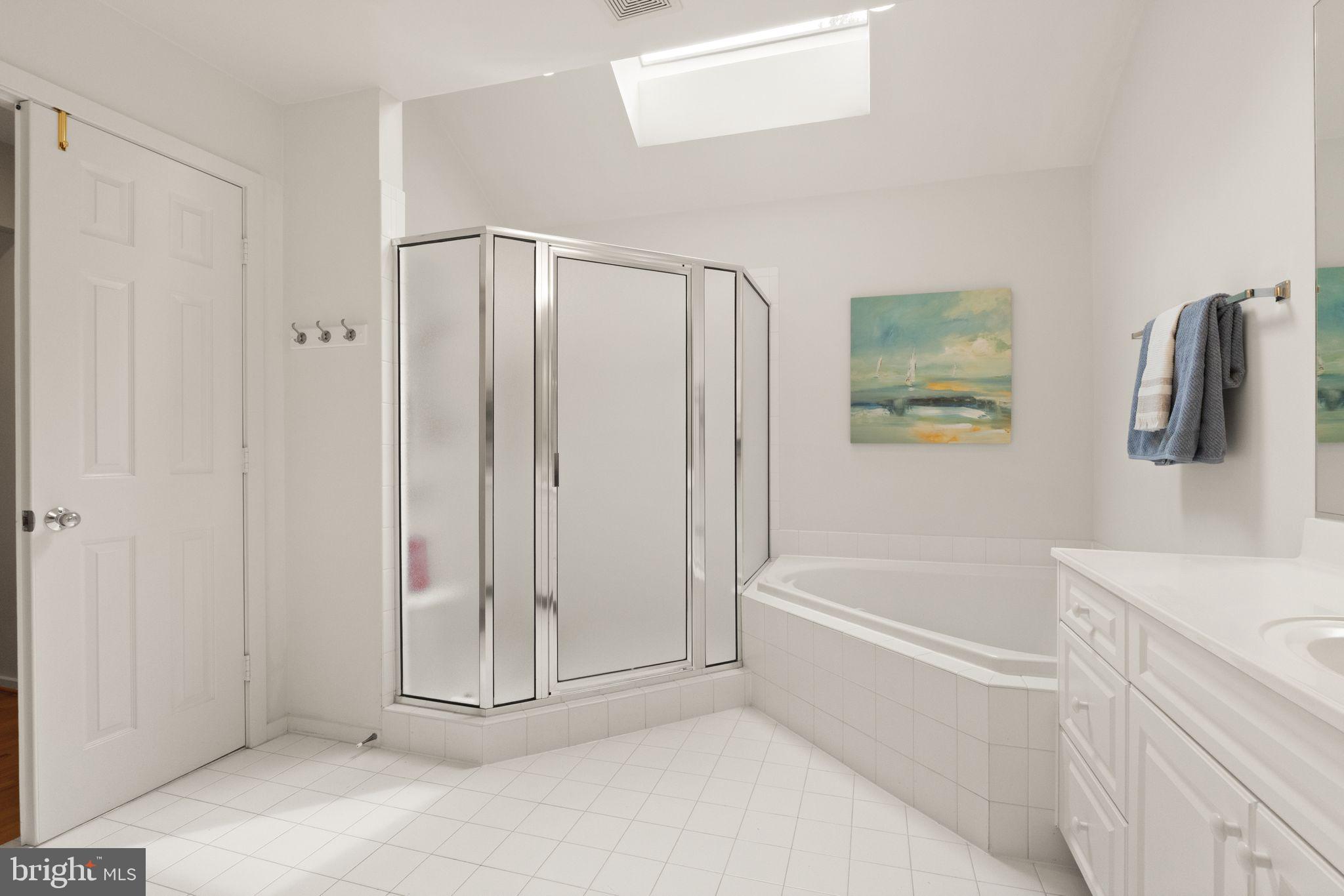 1424 Belcastle Court Reston, VA 20194 - Photo 15 of 33 Soaking tub and separate walk in shower.