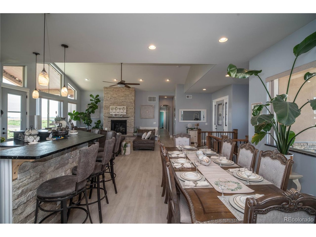 9368 41st Fort Fort Lupton, CO 80621 - Photo 10 of 44 a view of a dining room with furniture