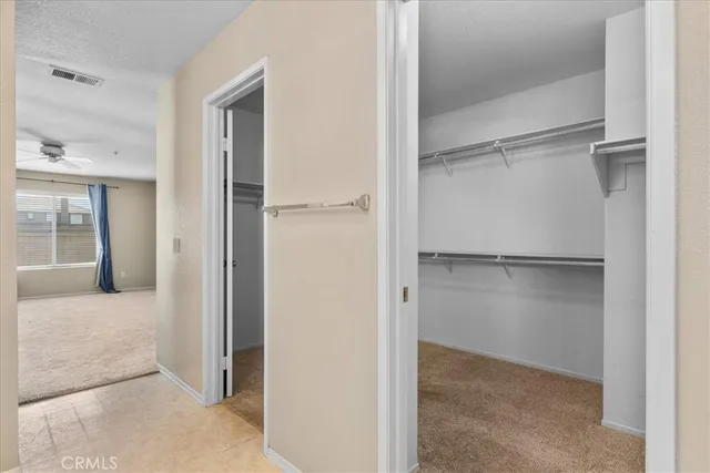 a view of closet area