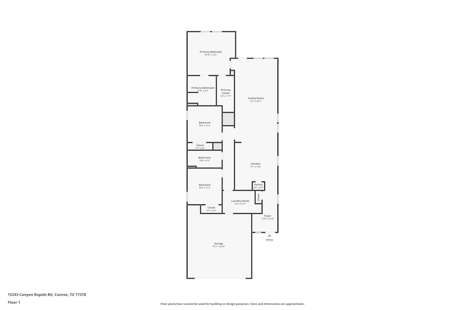 15243 Canyon Rapids Road Conroe, TX 77302 - Photo 2 of 15 a picture of floor plan