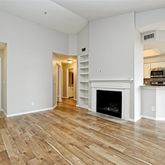 a view of a livingroom with a fireplace