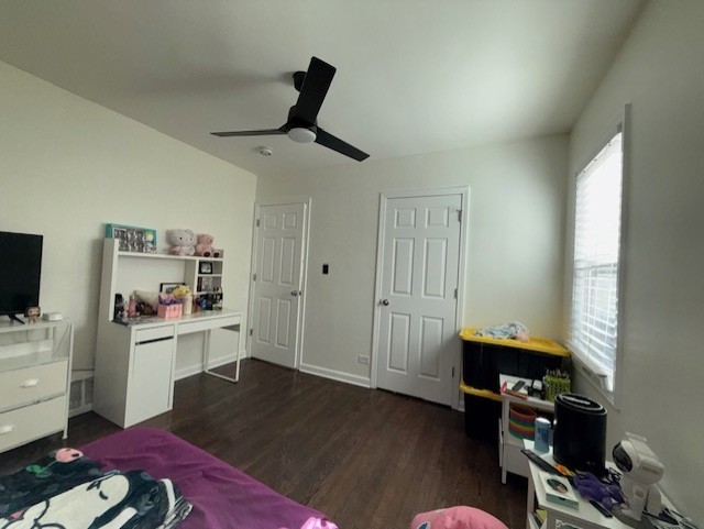 3406 West 74th Street Chicago, IL 60629 - Photo 10 of 47 a workspace with furniture and wooden floor