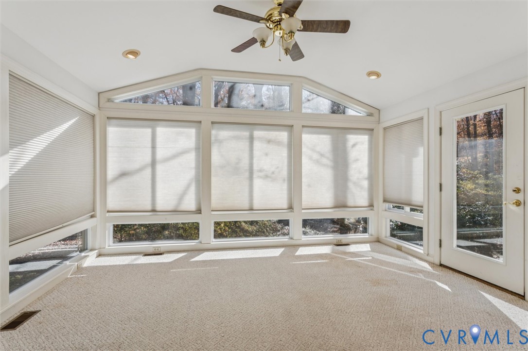 82 Governor Berkeley Road Williamsburg, VA 23185 - Photo 20 of 50 Unfurnished sunroom featuring carpet floors, plent