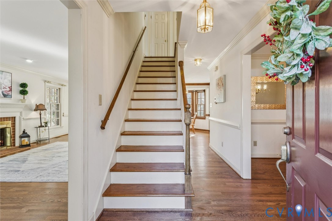 82 Governor Berkeley Road Williamsburg, VA 23185 - Photo 4 of 50 a view of entryway and hall with wooden floor