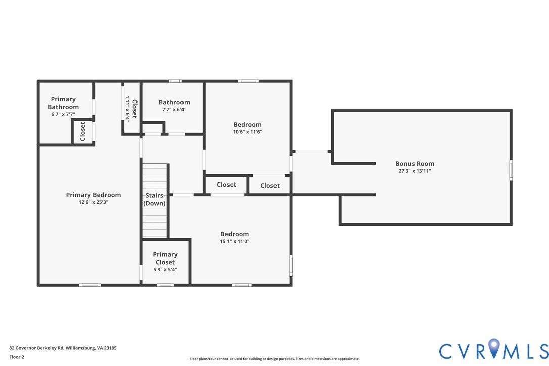 82 Governor Berkeley Road Williamsburg, VA 23185 - Photo 40 of 50 View of room layout