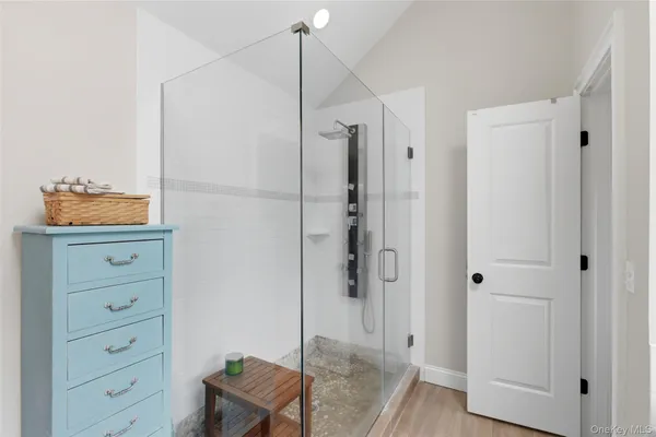 a view of a room with cabinet