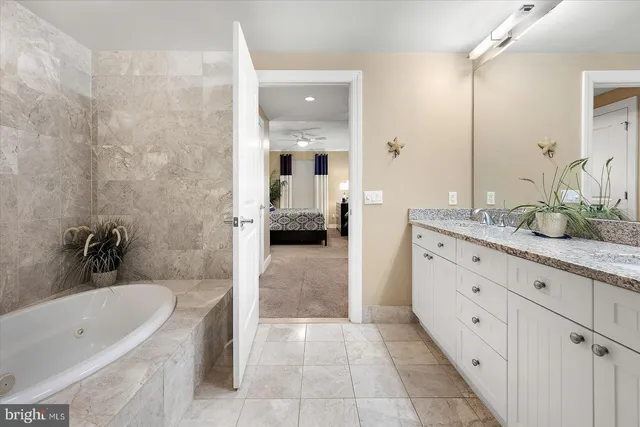a view of a bathroom with a shower