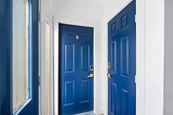 a view of front door