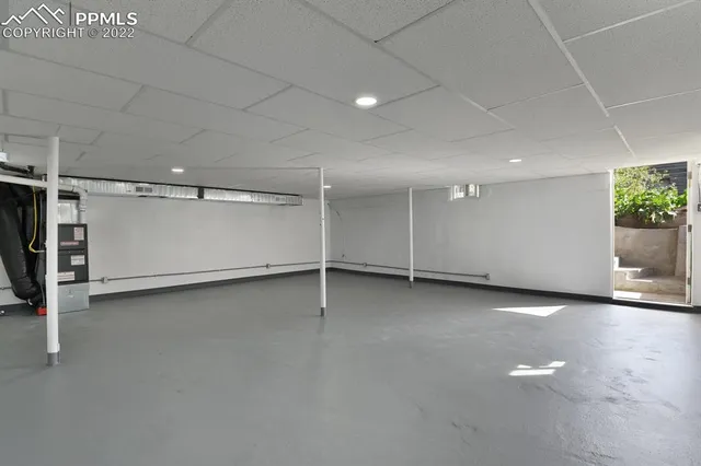 a view of a room with an empty space