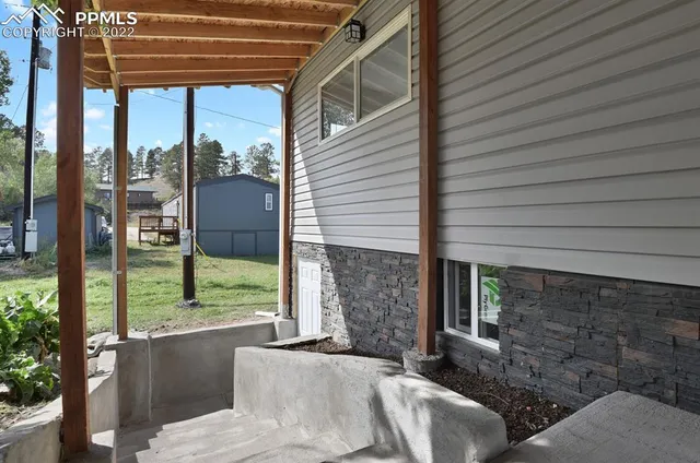 a outdoor space with patio